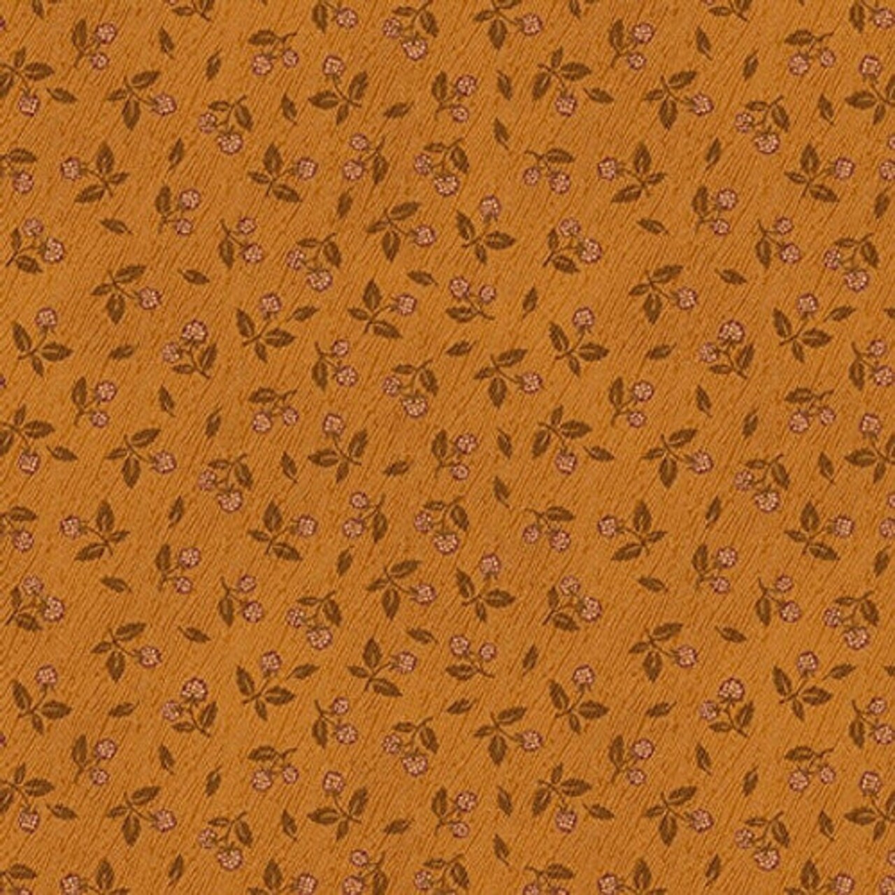 Fabric Henry Glass Rust Tossed Berries Flossie's Flowers by the Quarter Yard 3372-35